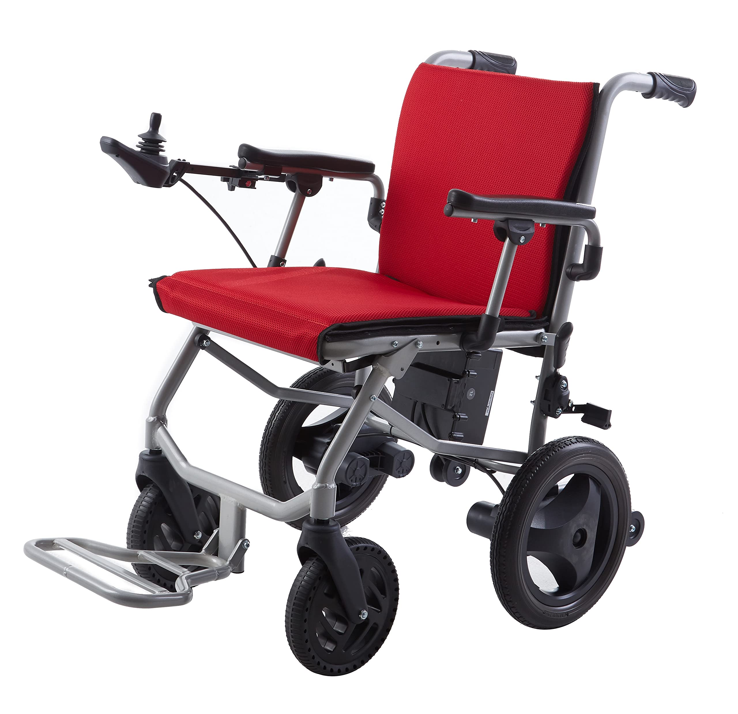 World's Lightest Foldable Electric Wheelchair (30lbs) - Compact Travel Size, User-Friendly Design - Model 3 - Perfect for Air Travel, Shopping & Outdoor Adventures
