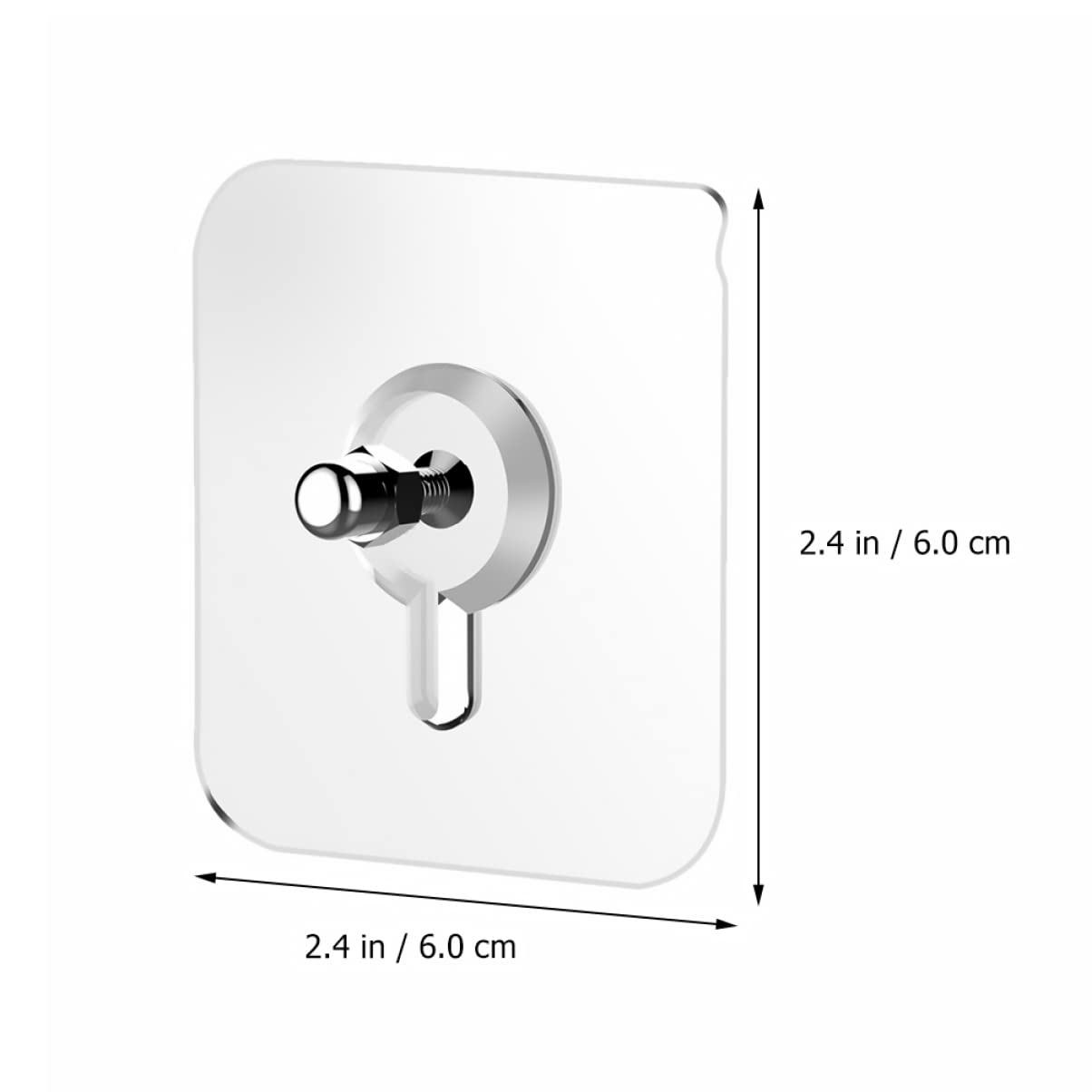 Baluue 40-Pack Transparent Adhesive Wall Hooks - No Screw, No Trace Picture Hanging Hooks for Kitchen, Bathroom & Home Organization - Strong Sticker Hangers for Photos, Decor, Towels & Utensils