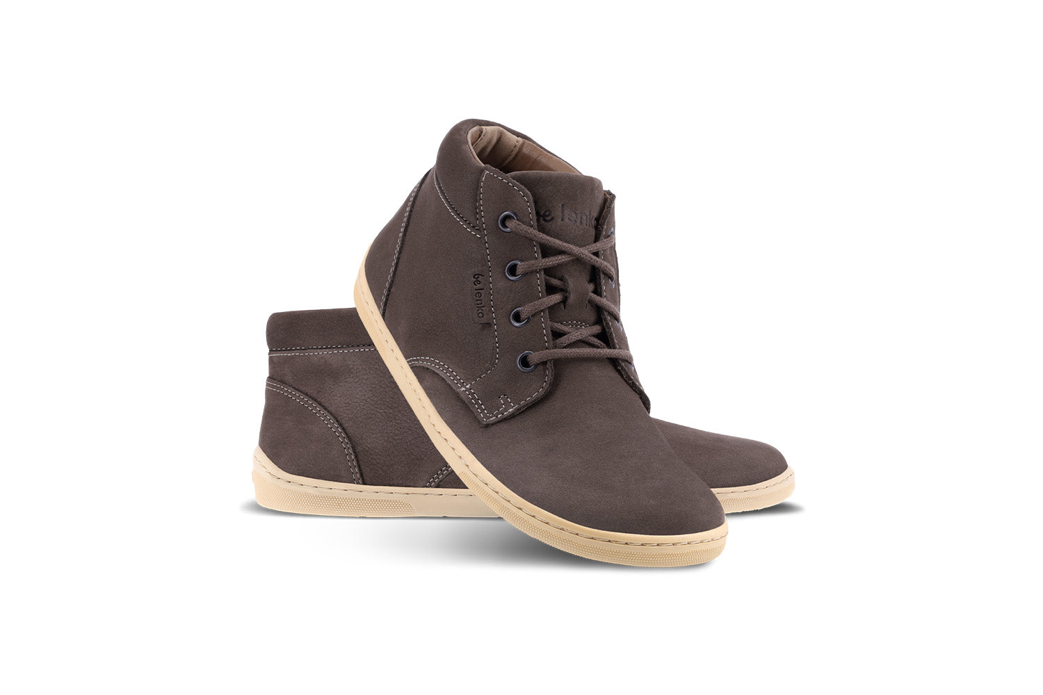 Barefoot Shoes Be Lenka Synergy - Unisex Chocolate & Beige Minimalist Footwear for Walking, Running & Everyday Comfort