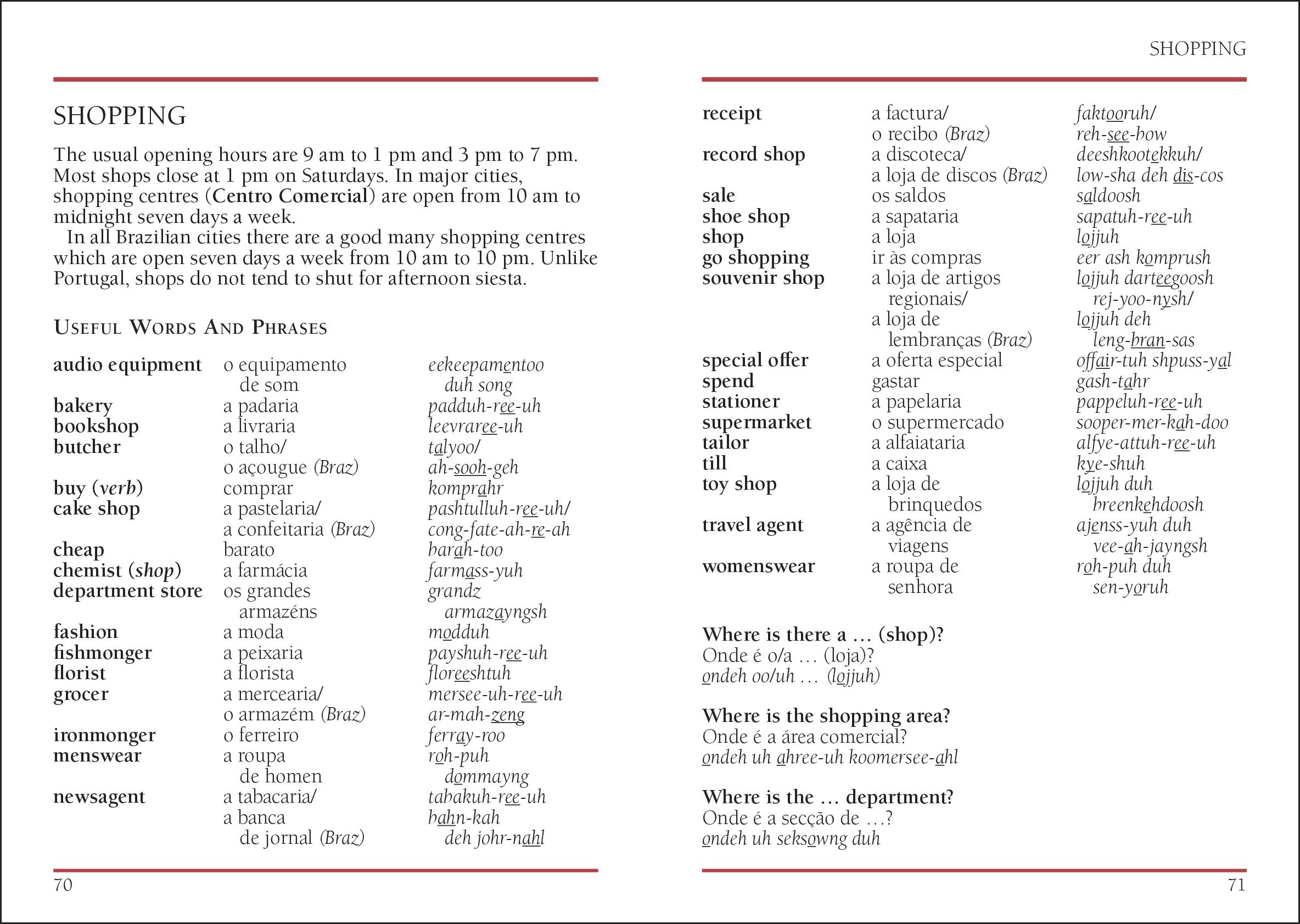 Portuguese Phrase Book & Travel Guide - Essential Phrases for Brazil, Portugal & More | Perfect for Tourists, Business Travel & Language Learning