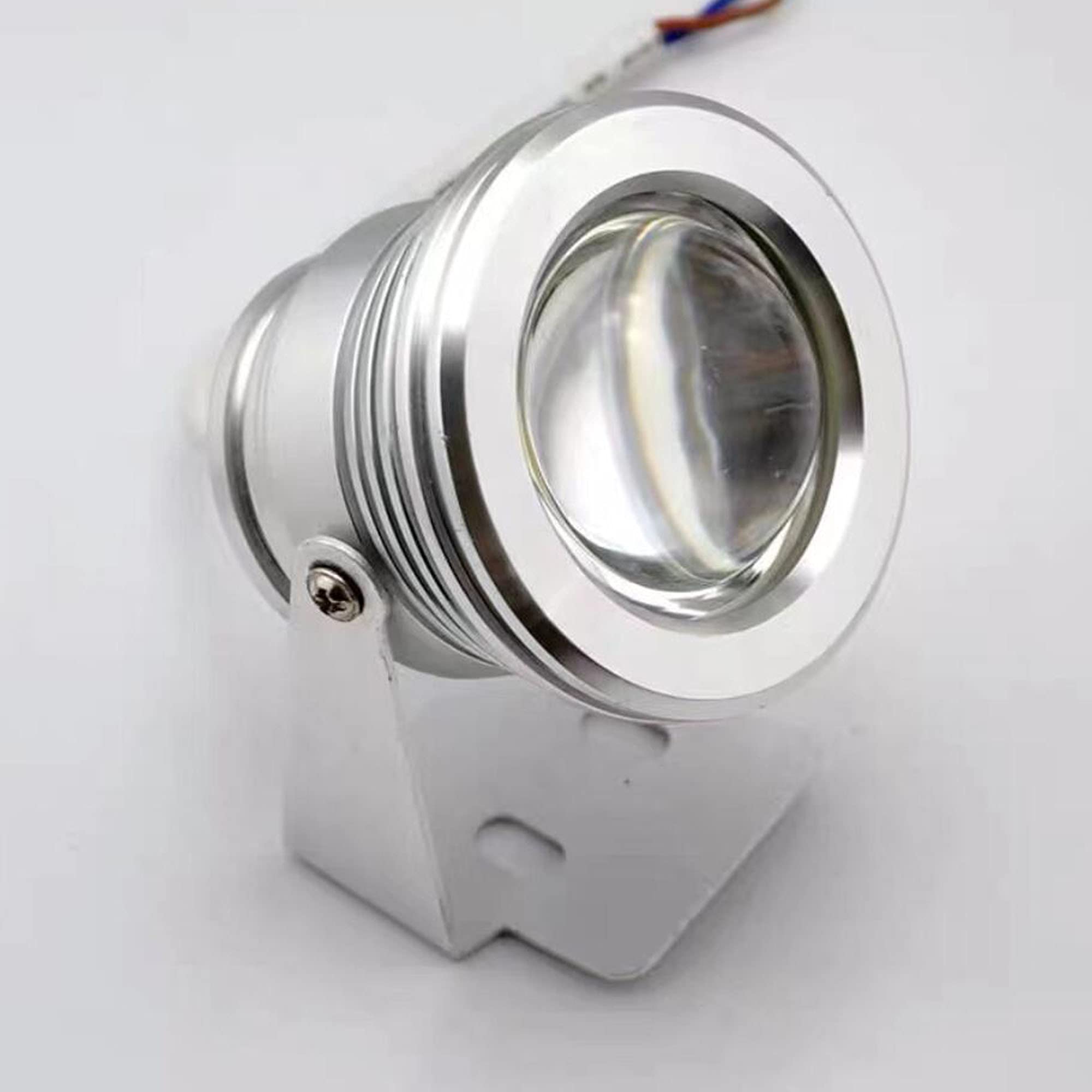 10W RGB LED Spotlight for Yard - Waterproof Outdoor Landscape Lighting with Remote Control & Dimmable Colors, US Plug (DC/AC 12V) - Perfect for Garden, Pool, Patio, and Pathway Illumination
