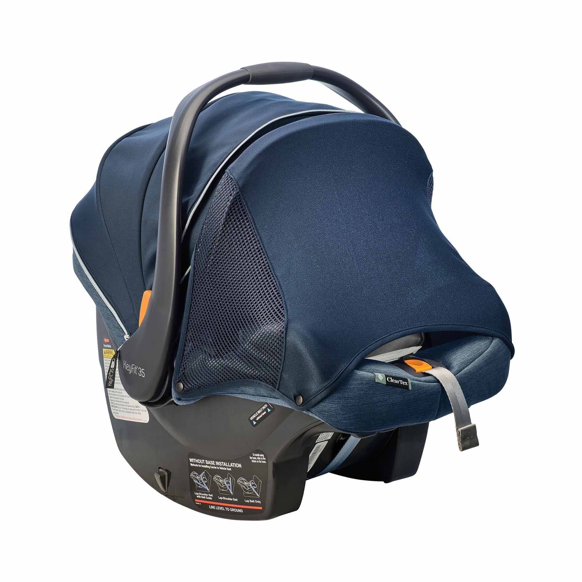 Chicco KeyFit 35 Zip ClearTex Infant Car Seat - Lightweight & Safe Baby Carrier for Newborns 4-35 lbs | Easy Installation for Cars, Travel & Everyday Use