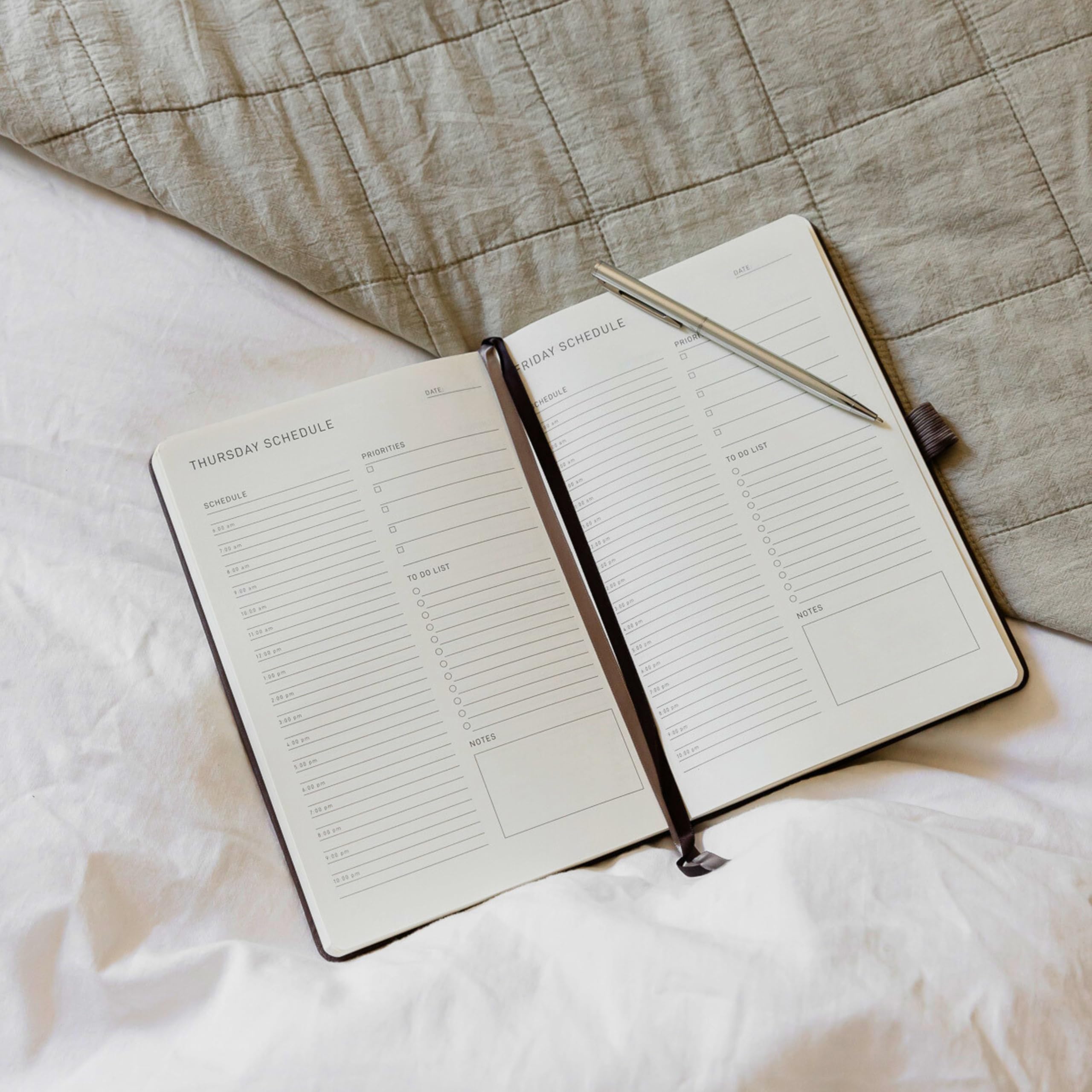 **Scribble & Dot® 2025-2026 Daily, Weekly & Monthly Planner – A5 Hardcover Goal-Setting Productivity Planner (Black) – Perfect for Work, School & Personal Organization – Start Anytime**