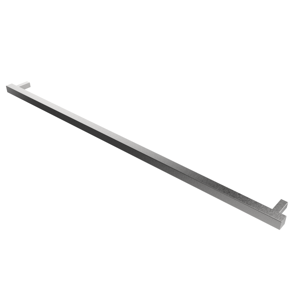 Amba Modello i Square 59 Hardwired Single Bar Towel Warmer - 59W x 1.5H - Premium Bathroom Heated Towel Rack for Spa, Luxury Home & Hotel Use