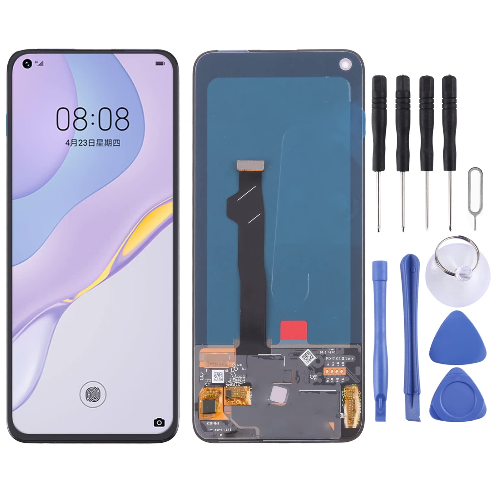 Huawei Nova 7 5G LCD Display Touch Screen Digitizer Full Assembly Replacement Part - Compatible with Nova 7 5G Phone Repair, DIY Screen Replacement, and Cracked Display Fix