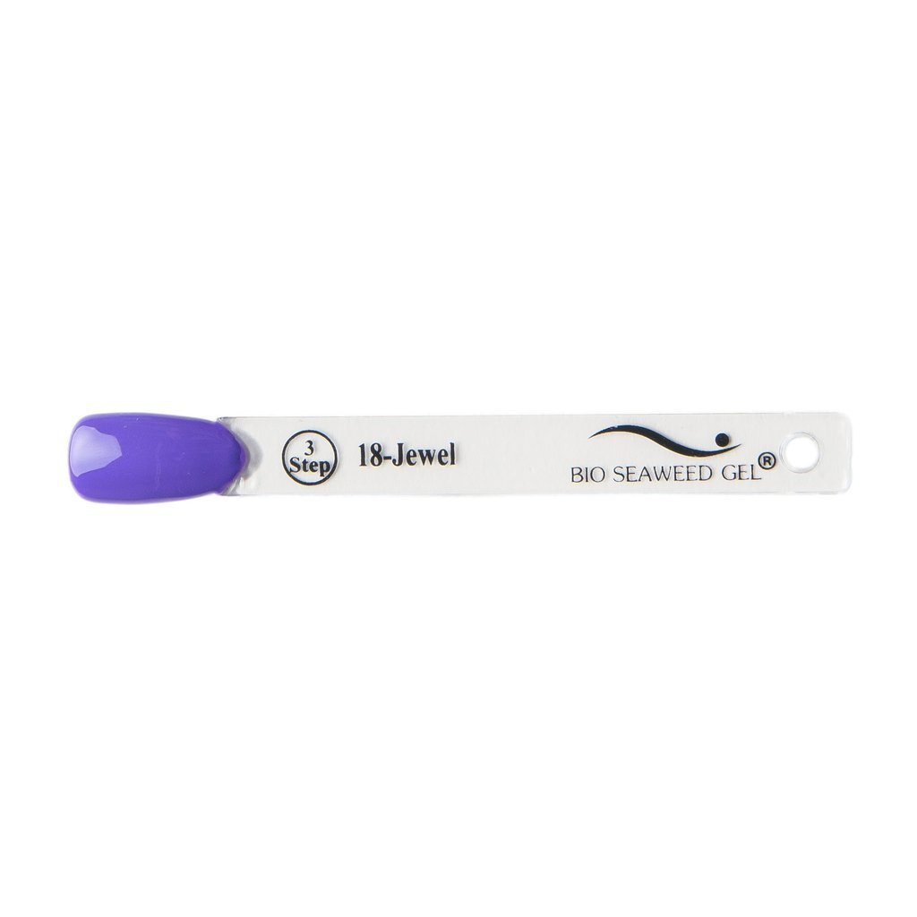 Bio SeaWeed Gel 3STEP COLOUR UV/LED Gel Polish - 18 Jewel Shades, 15ml - Professional Salon-Quality Nail Polish for Long-Lasting Manicures at Home or Spa