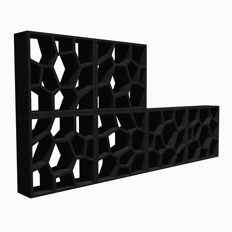 Casamania Opus Incertum Modern Bookcase - Stylish Wooden Bookshelf for Living Room, Home Office & Library Decor