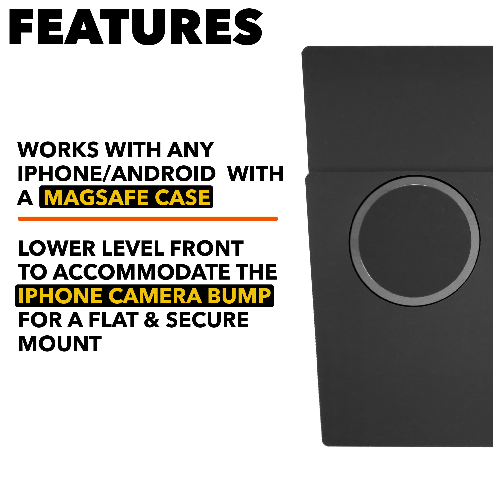 Dual Wireless Phone Charger for Tesla Model 3 & Model Y (2017-2020) - Fast Qi Charging Pad Compatible with iPhone 16 Pro Max, Android Phones & MagSafe Cases - Perfect for Road Trips & Daily Commuting