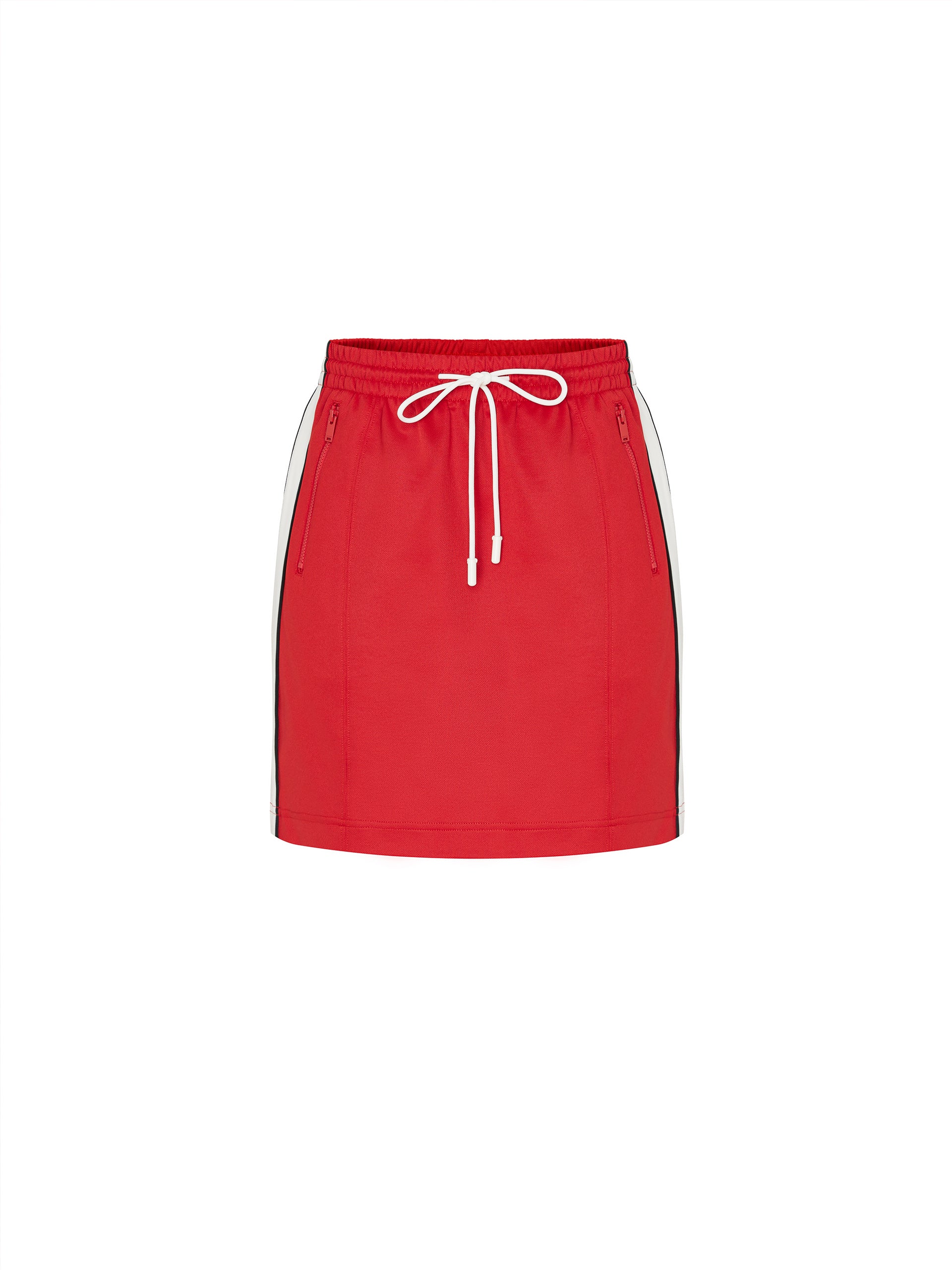 Stylish Women's Drawstring Elastic Waist Skirt - Comfortable Stretchy A-Line Midi Skirt for Casual Wear, Work, and Travel