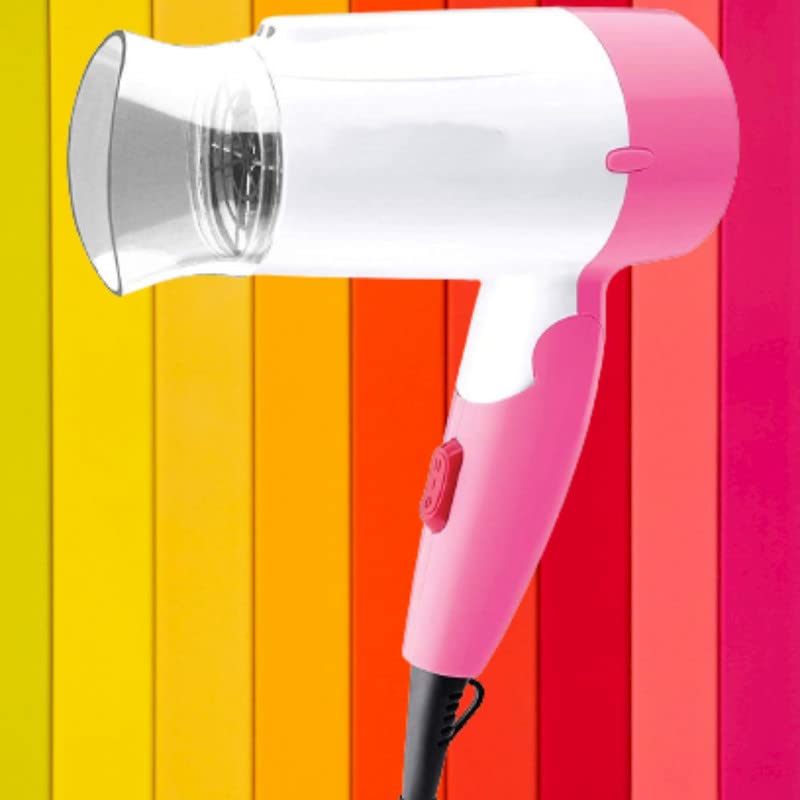 Drumstone Compact Hair Dryer with Foldable Handle - Lightweight Travel Hair Dryer for Salon-Quality Styling at Home & On The Go