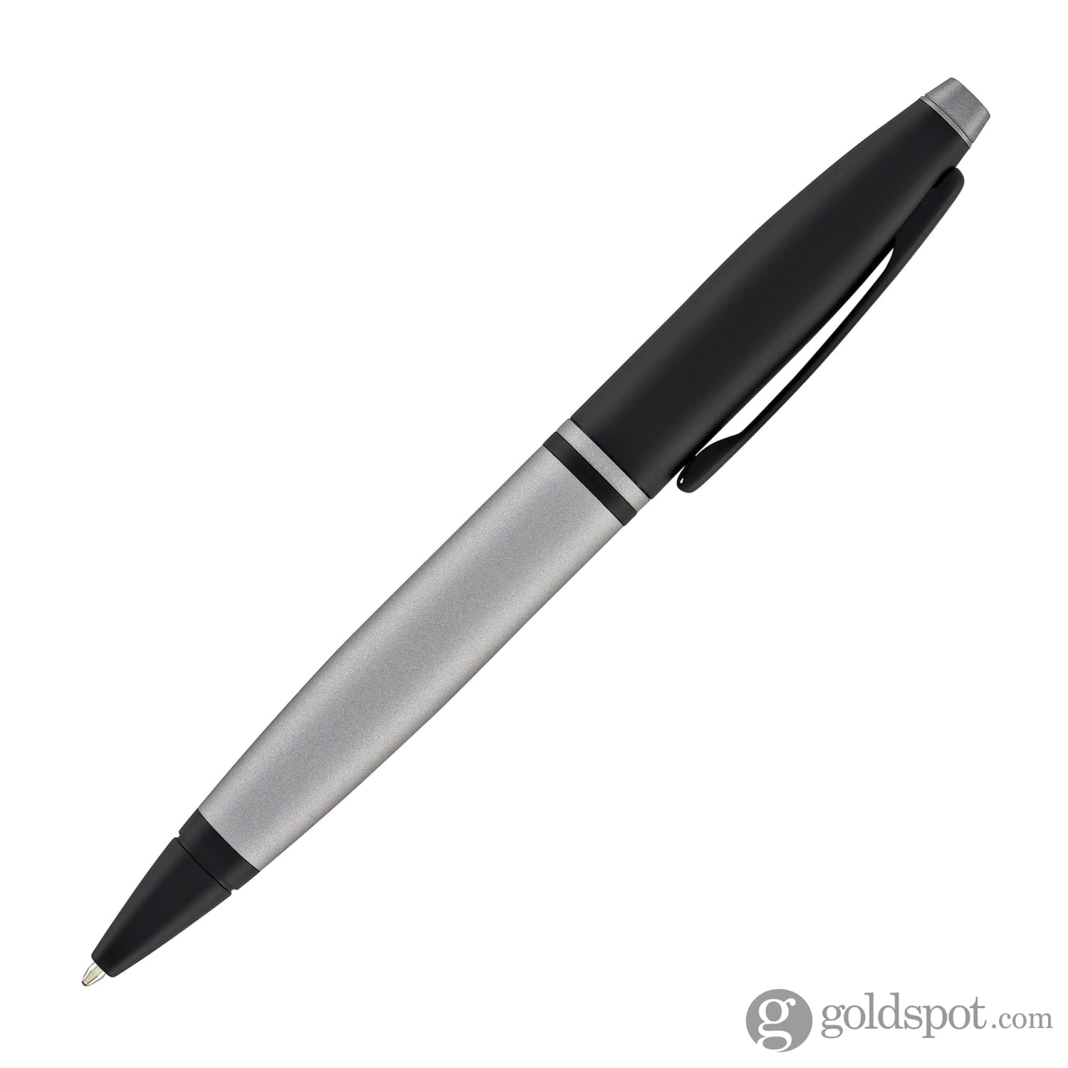 Cross Calais Matte Gray Lacquer Ballpoint Pen with Black Trim - Premium Writing Instrument for Office, Business & Gift Giving