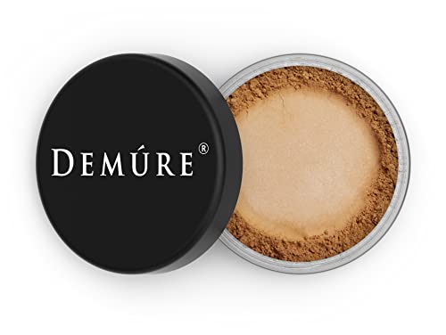 Demure Mineral Makeup Finishing Powder - Dark Loose Face Setting Powder for Professional Makeup | Oil Control & Long-Lasting Wear for Flawless Complexion | Perfect for Daily Use, Photo Shoots & Special Occasions
