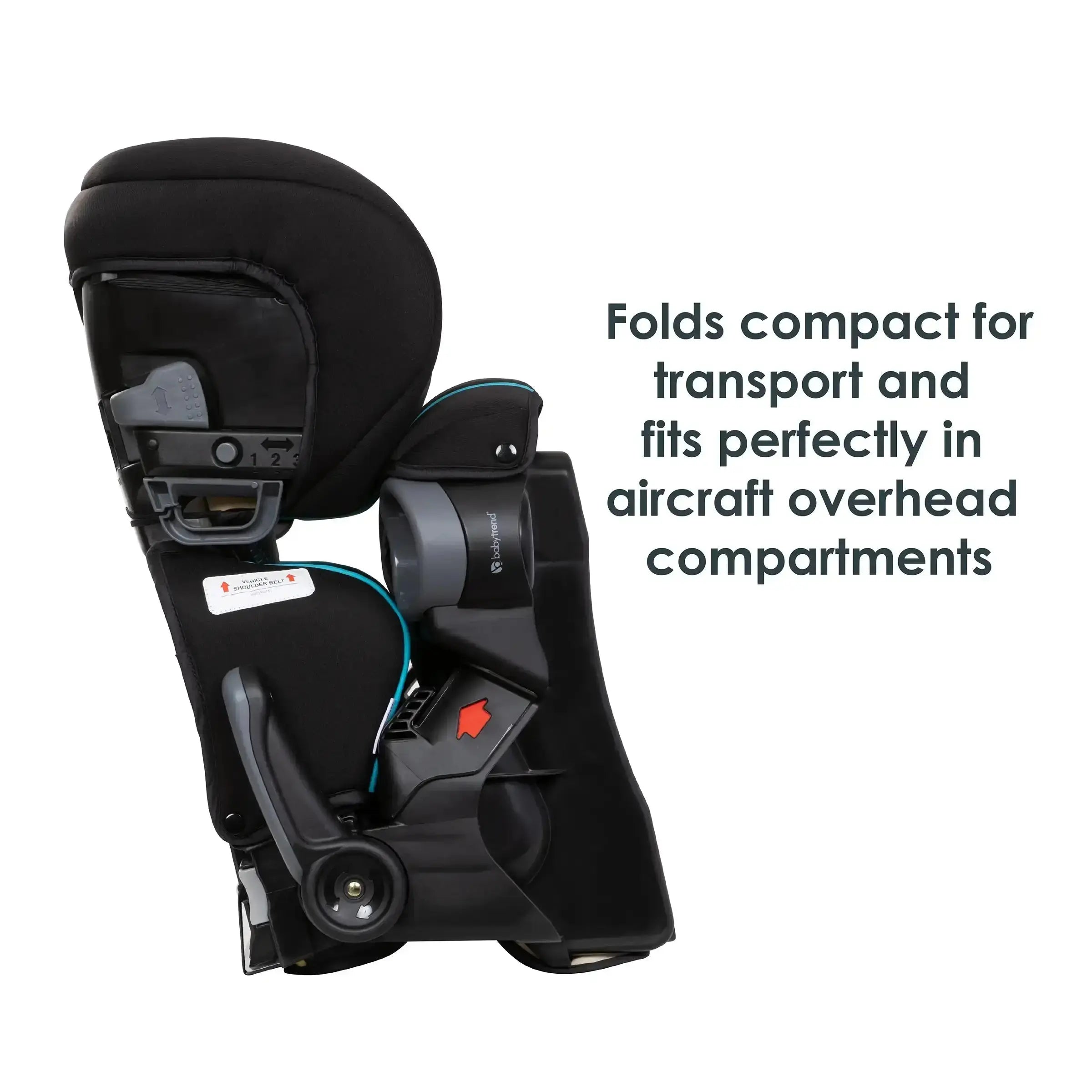 PROtect 2-in-1 Folding Booster Car Seat for Kids - Convertible High Back & Backless Car Seat for Travel & School - Safe & Portable for Toddlers 3-12 Years Old