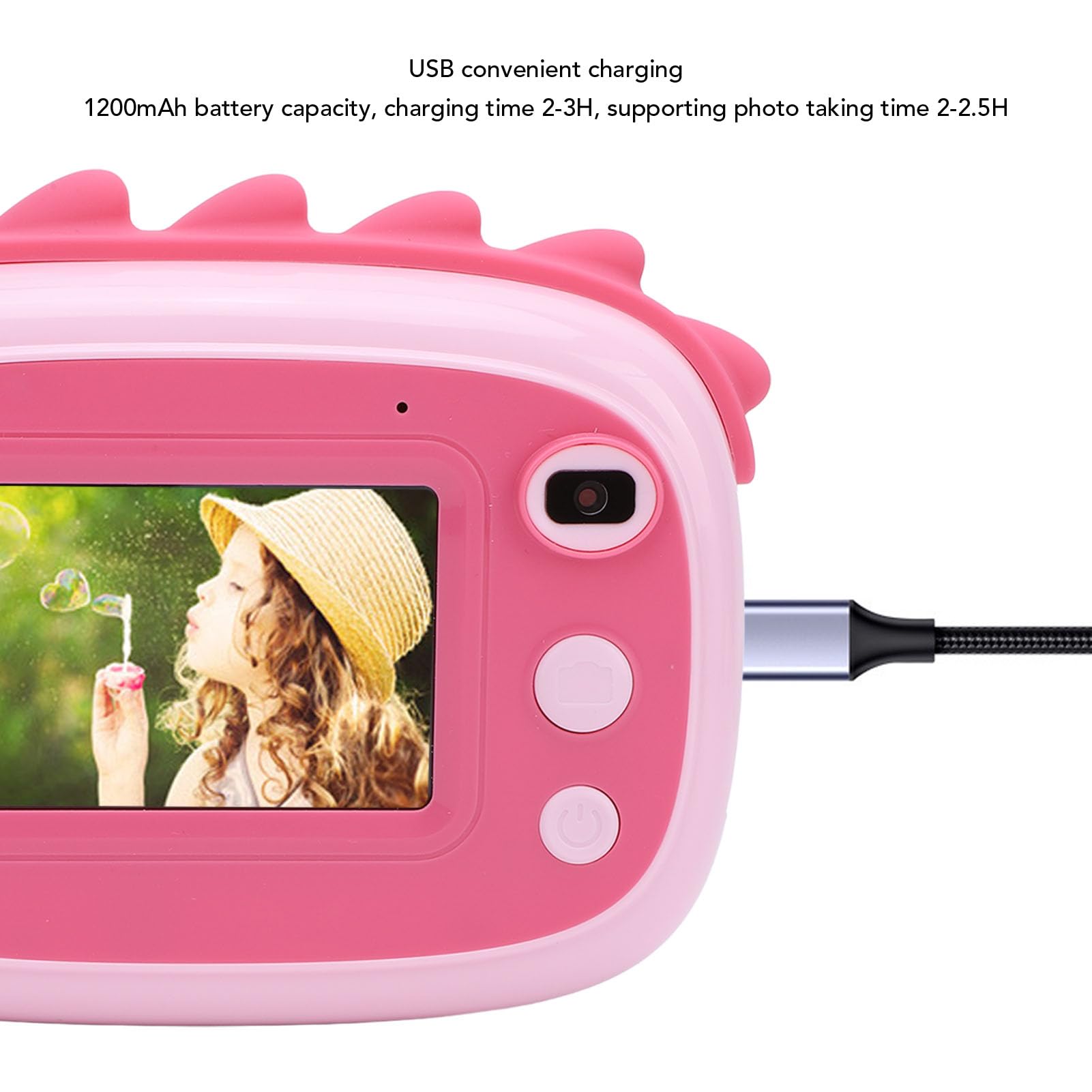 Instant Print Digital Camera with Front & Rear Dual Lens - 1080P 48MP Selfie Camera with 3