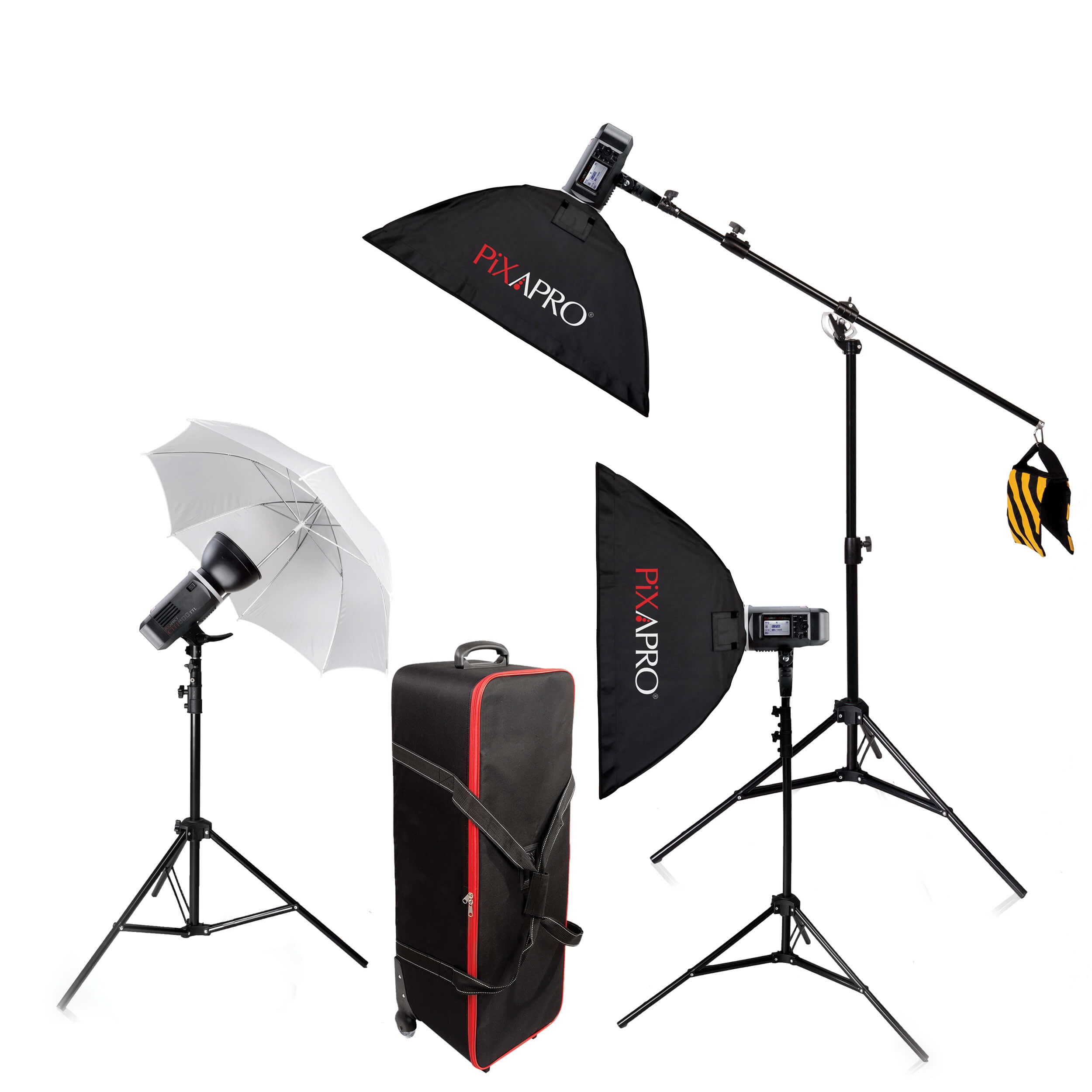 Godox AD600B CITI600 TTL Battery-Powered 3-Head Boom Flash Kit - Professional Studio Lighting for Photography, Videography & Outdoor Shooting