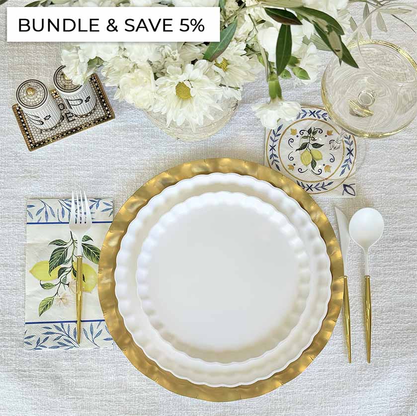 Coastal Lemon Sukkot Tablescape Set - Elegant Holiday Table Decor for Sukkot Celebrations & Jewish Festivals - Perfect for Home, Synagogue & Family Gatherings