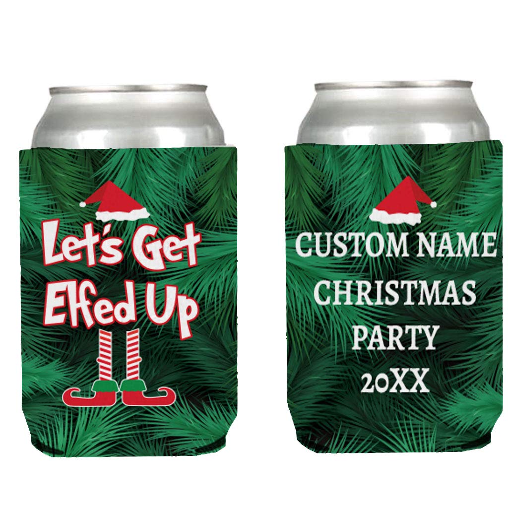 Custom Christmas Can Cooler - Personalized Holiday Beer Koozies (50 Pack) - Perfect for Christmas Parties, Gifts & Festive Celebrations
