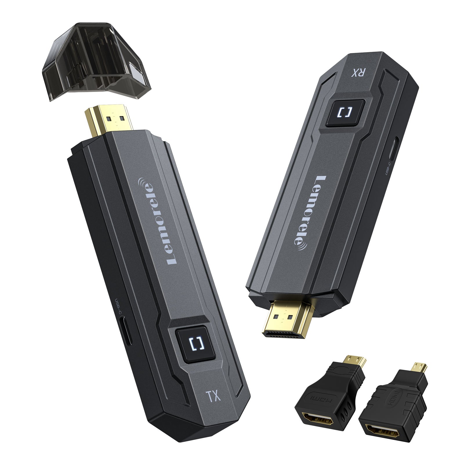LEMORELE™ P1 Wireless HDMI Transmitter and Receiver Kit - 1080p Full HD, 100ft Range, Plug & Play - Perfect for Home Theater, Gaming, and Business Presentations