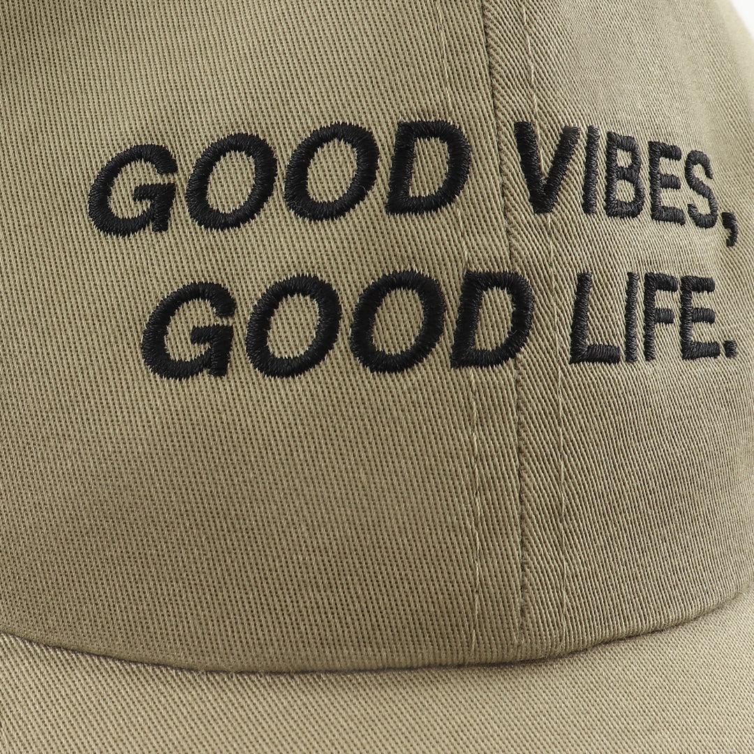 ASUSL GOOD VIBS Dad Hat - Stylish Adjustable Baseball Cap for Men & Women - Perfect for Casual Outfits, Outdoor Activities & Sports