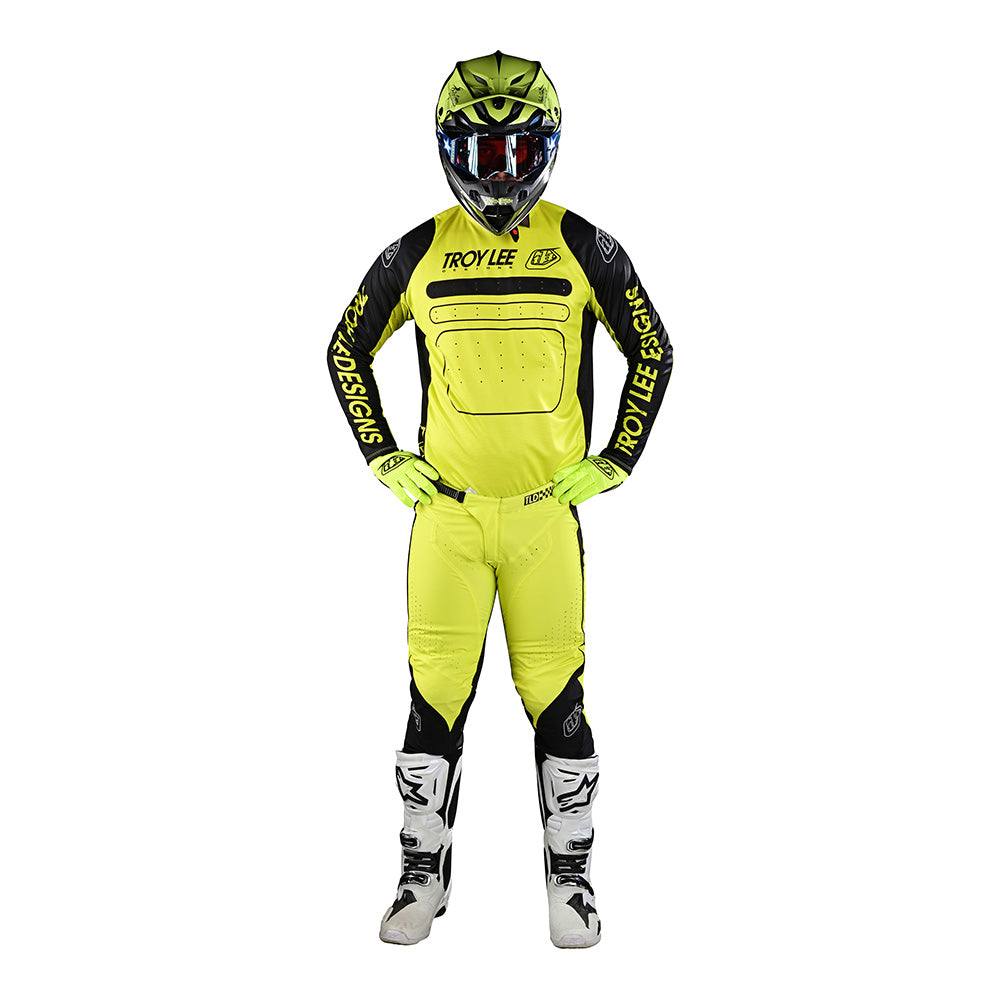 SE Pro Pant Drop In Black / Glo Yellow - High-Performance Paintball Pants for Tournament Players - Ideal for Speedball and Woodsball Games