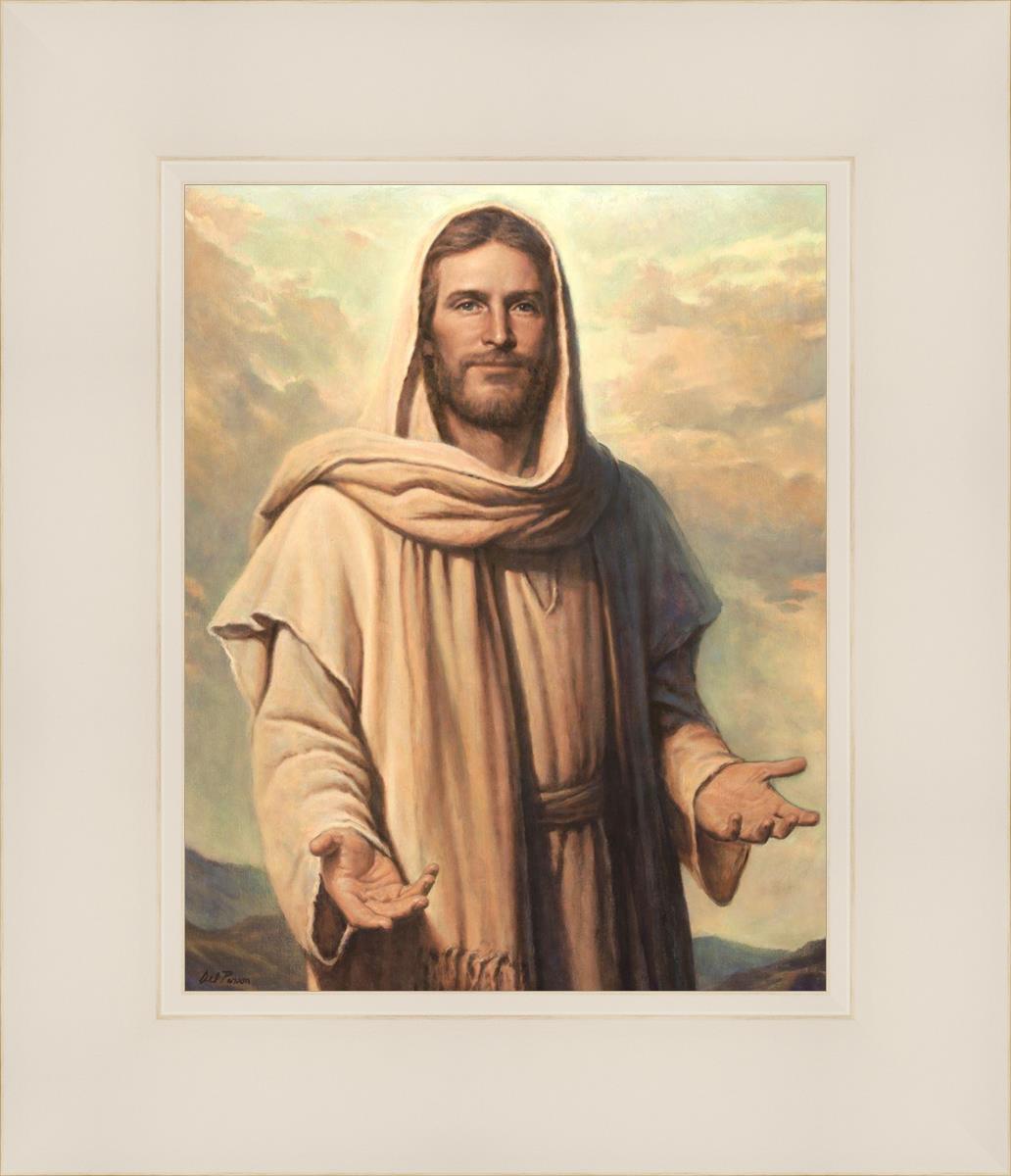 Abide With Me by Del Parson - Inspirational Christian Wall Art for Home & Church Decor - Perfect for Living Rooms, Bedrooms & Worship Spaces
