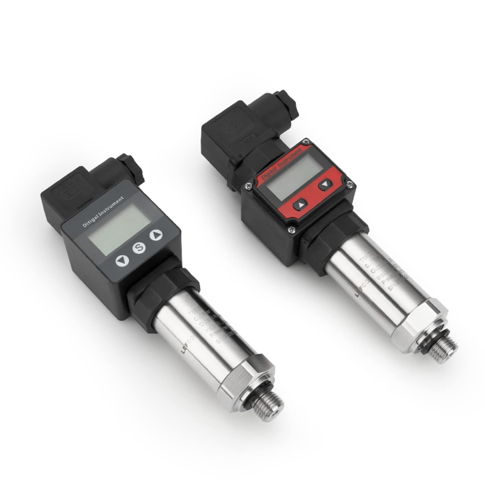 LEFOO 4-20mA Digital Pressure Transmitter with LCD Display - 0-145PSI Range, 12-30VDC Power Supply - Industrial Hydraulic & Pneumatic System Monitoring for Water, Oil & Gas Applications