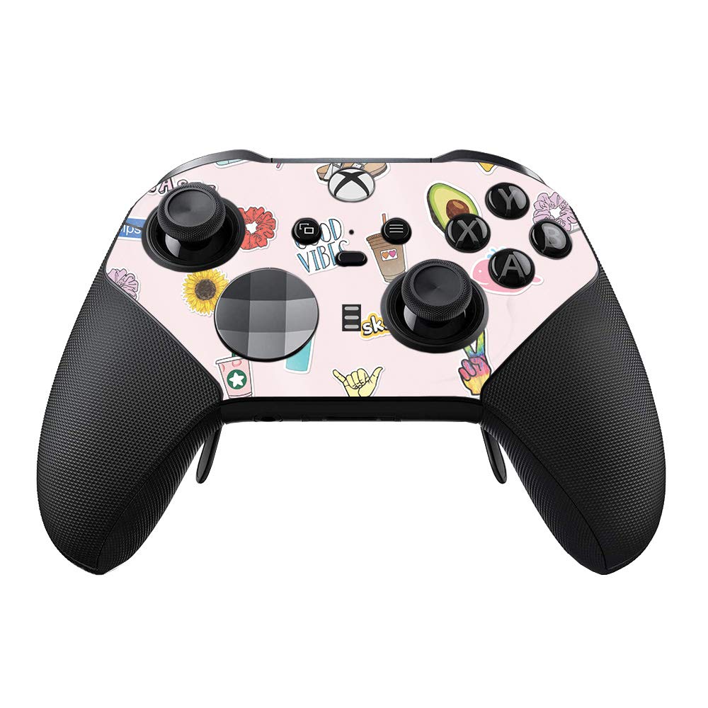 MightySkins Glossy Glitter Skin for Xbox Elite Series 2 Controller - VSCO Girl Design | Protective & Durable High-Gloss Finish | Easy to Apply & Remove | Made in USA | Perfect for Gaming, Customization & Style Protection