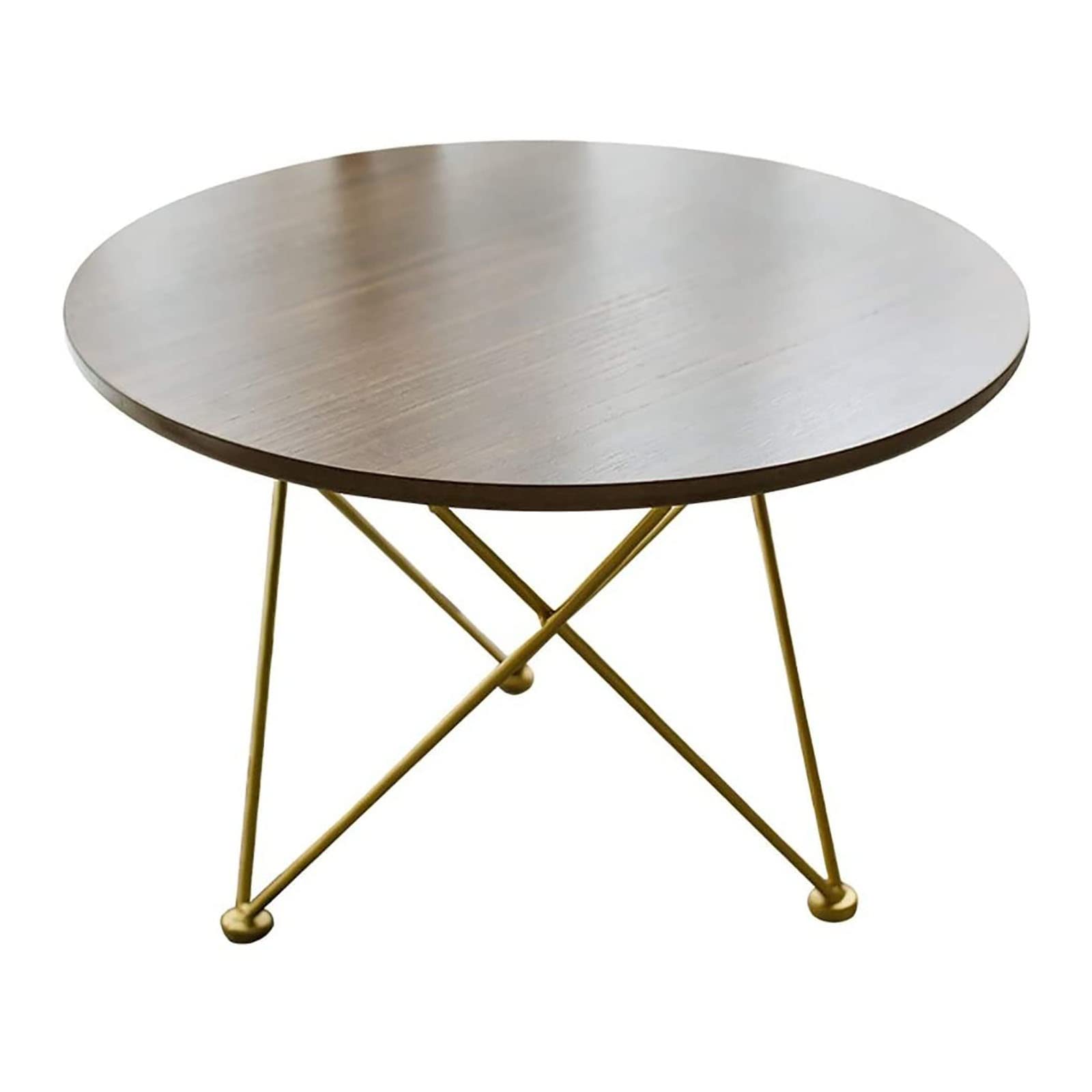Round Coffee Table for Living Room - Modern Iron Side Table for Sofa, Study & Bedroom - 60X32CM Small End Table - Perfect for Relaxing, Reading & Decor (Color: C)