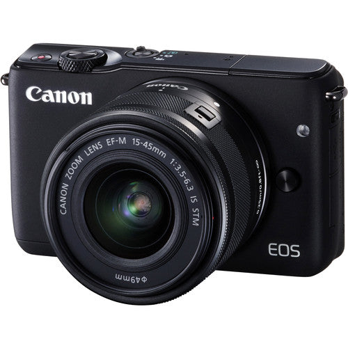 Canon EOS M10 Mirrorless Digital Camera with 15-45mm Lens (Black) - Perfect for Travel Photography, Vlogging & Everyday Shooting