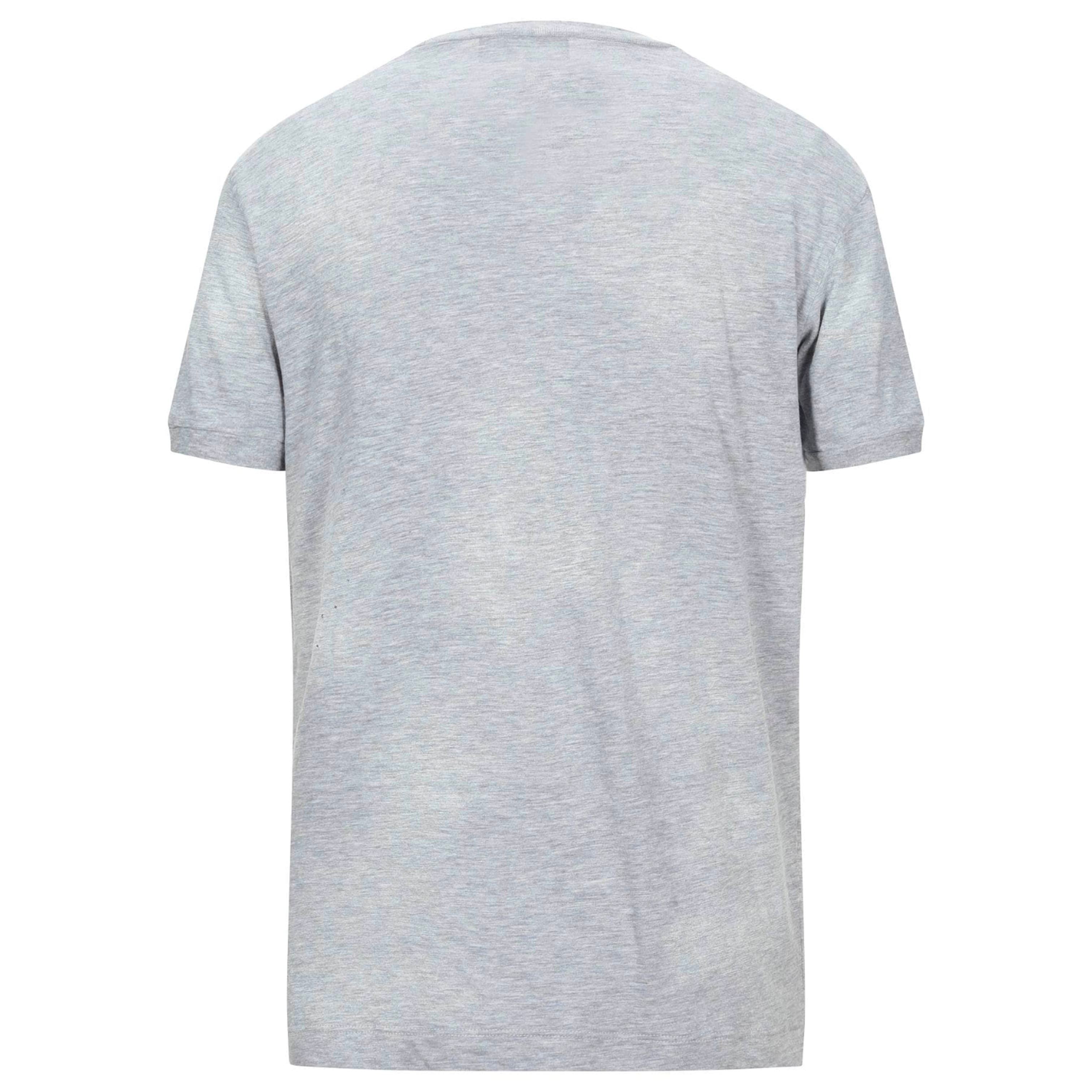 DSQUARED2 Grey Caten Twins T-Shirt for Men | Fashion Cotton Crewneck Tee | Casual Streetwear & Everyday Outfits
