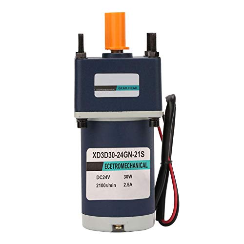 30W DC 24V Gear Motor - XD3D30-24GN-21S Permanent Magnet Motor with Adjustable Speed (210 RPM) | CW/CCW Rotation | Ideal for Robotics, Conveyor Systems & Industrial Automation