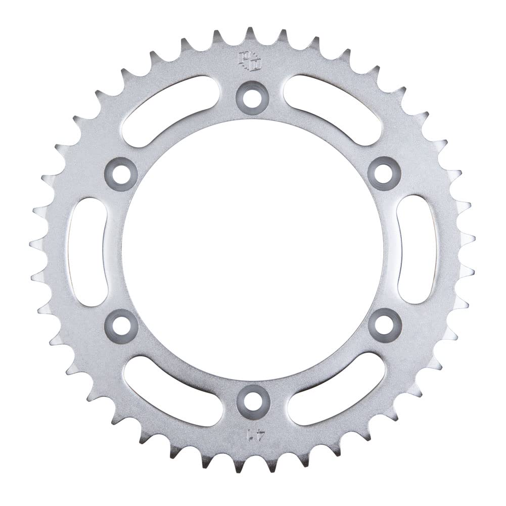 Rear Steel Sprocket 41 Tooth Silver for Suzuki DR350 1990-1999 - Durable Replacement Part for Off-Road Motorcycle Riding & Trail Adventures