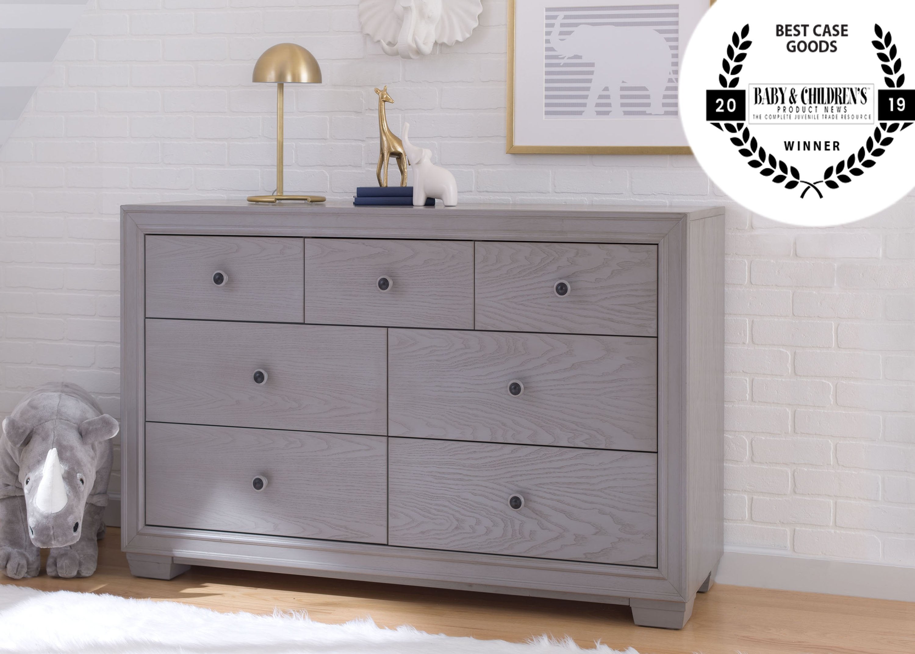 Ravello 7-Drawer Wooden Dresser for Bedroom - Stylish Storage Organizer for Clothes, Linens & Accessories | Perfect for Master Bedroom, Guest Room or Dorm