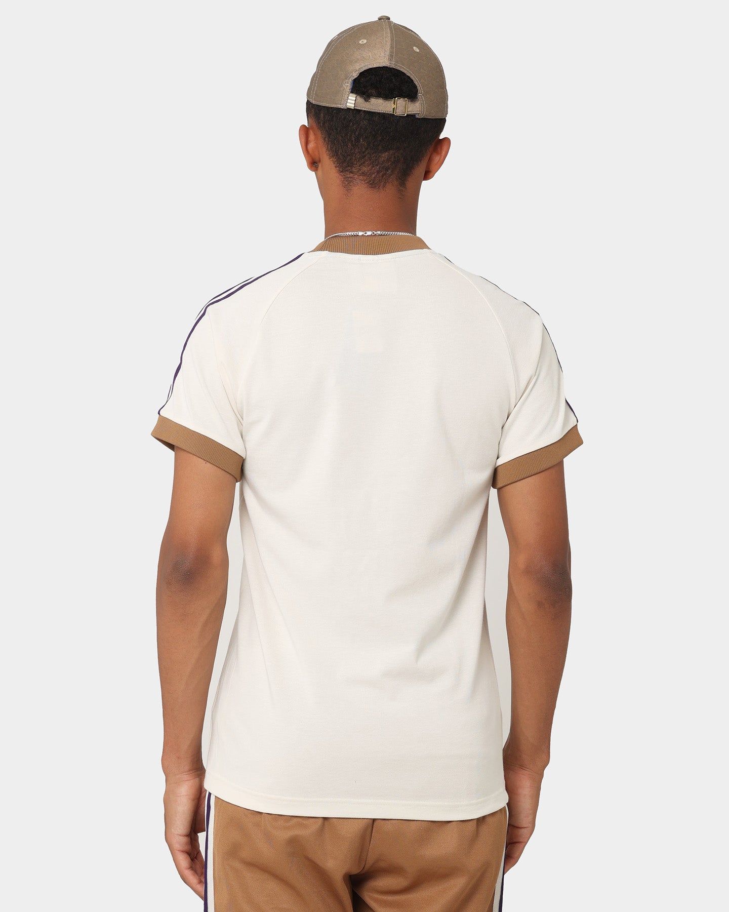 Adidas Adicolor Cali T-Shirt for Men - Cream White Cotton Casual Tee | Gym, Streetwear & Everyday Wear