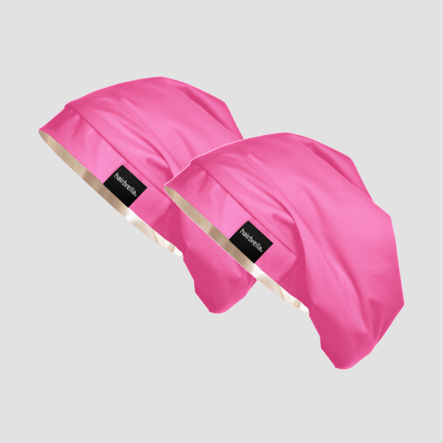 Hairbrella Satin Lined Kids' Sleep Cap Bundle (2 Pack) - Soft Protective Hair Bonnet for Curly & Natural Hair - Perfect for Nighttime & Travel Use