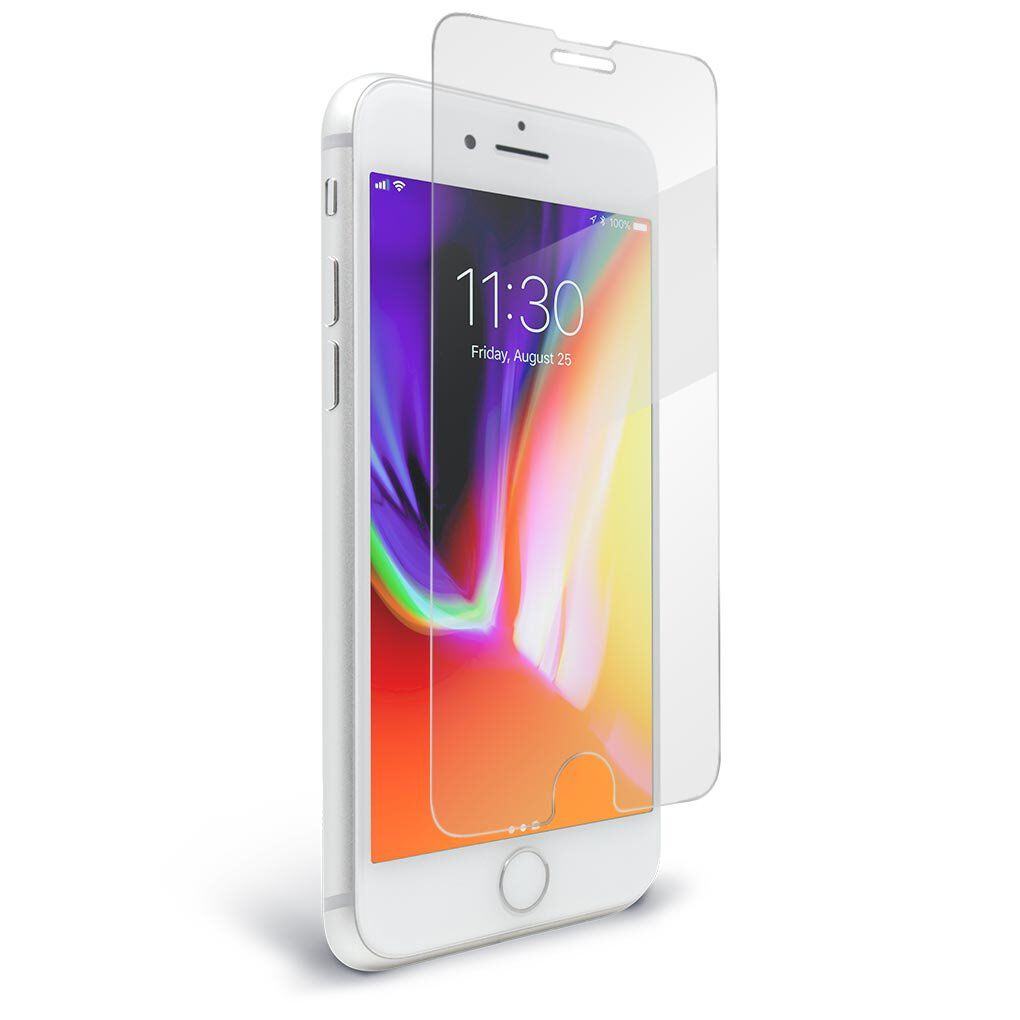 BodyGuardz Pure 2 Tempered Glass Screen Protector for iPhone 6s Plus/7 Plus/8 Plus - Shatterproof, HD Clear, Anti-Scratch - Perfect for Work, Travel & Everyday Protection