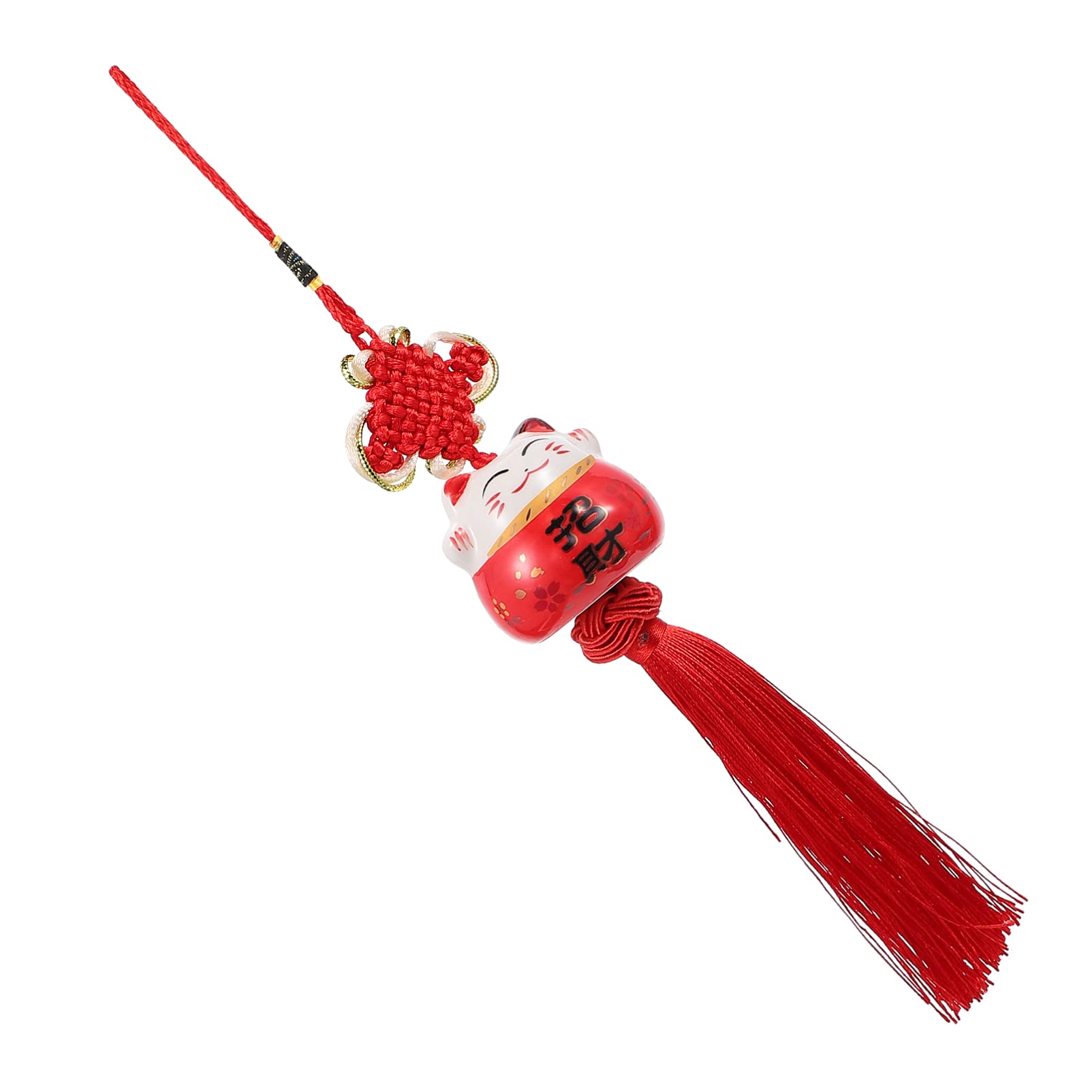VOSAREA Feng Shui Car Pendant - 3Pcs Lucky Coin Tassel Ornament for Rearview Mirror & Home Decor