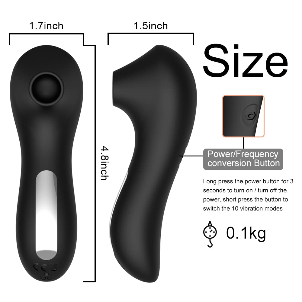 Powerful Clitoral Sucking Vibrator for Women - Rechargeable USB Egg Vibrator, G-Spot & Clitoral Stimulator - Perfect for Solo Play & Couples Pleasure - Ultimate Female Sex Toy for Intimate Moments