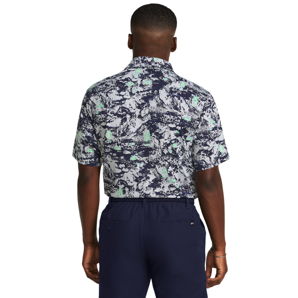 Men's Under Armour Playoff Printed Polo Shirt - Moisture-Wicking, Breathable & Quick-Dry Performance Golf & Casual Wear