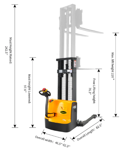 Apollolift A 3030 Electric Walkie Stacker - 220