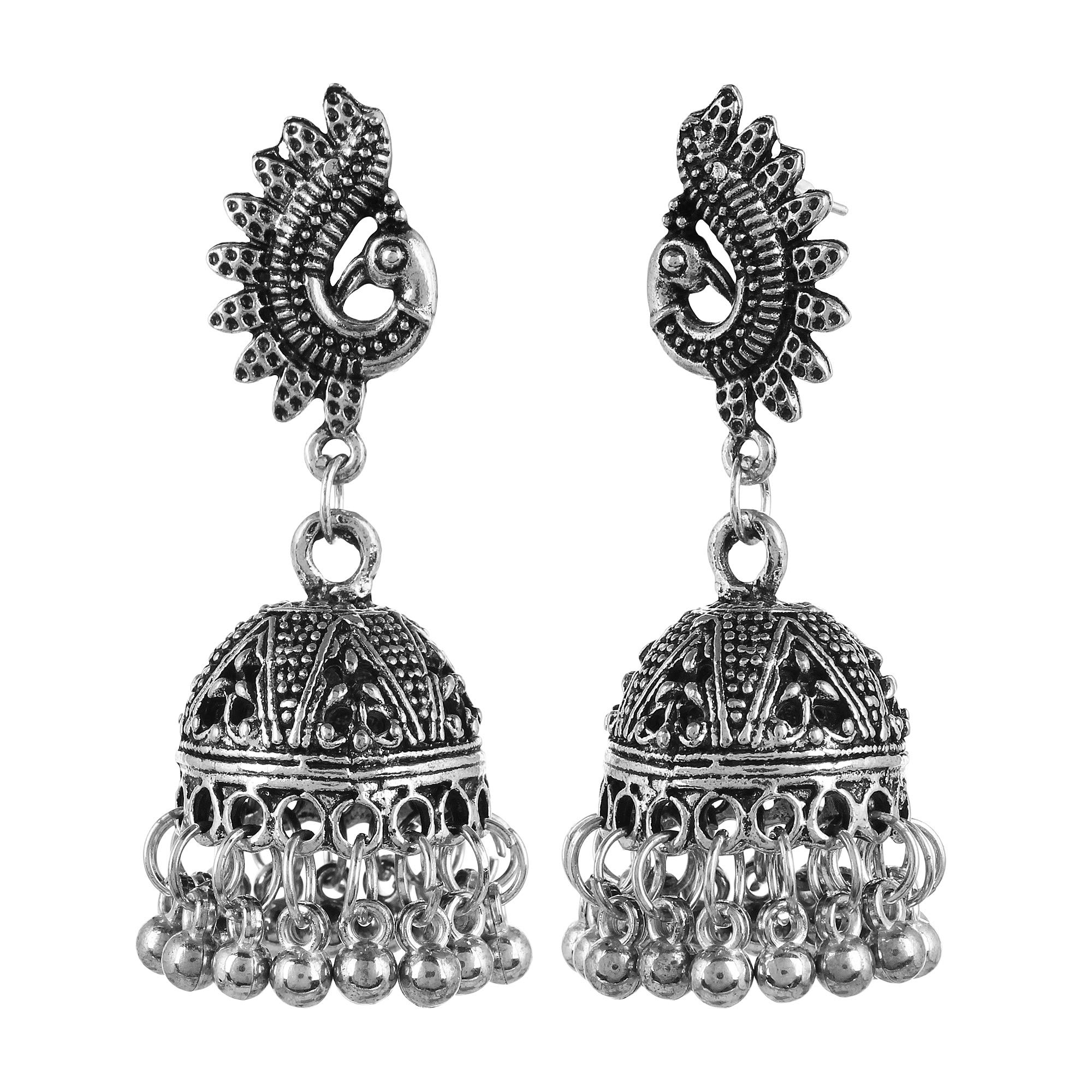 YouBella Afghani Jhumka Earrings for Women & Girls – Handmade Jewelry for Parties, Weddings & Special Occasions