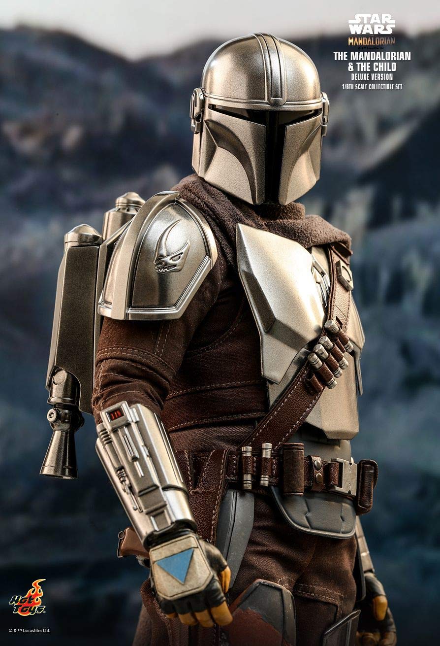 Hot Toys Star Wars The Mandalorian and The Child Deluxe Version 1/6 Scale Collectible Action Figures Set - TMS015 TV Masterpiece Series | Perfect for Display, Gifts, and Star Wars Fans Collection