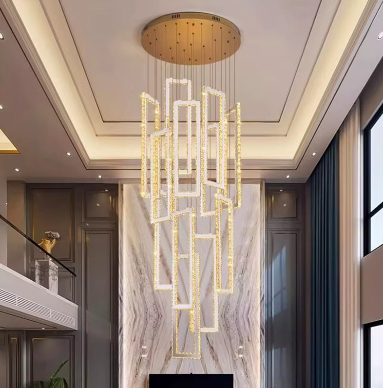 Acai Crystal Multi Pendant Chandelier - Elegant Dining Room Lighting for Modern Home Decor | Perfect for Kitchen Island, Entryway & Bedroom