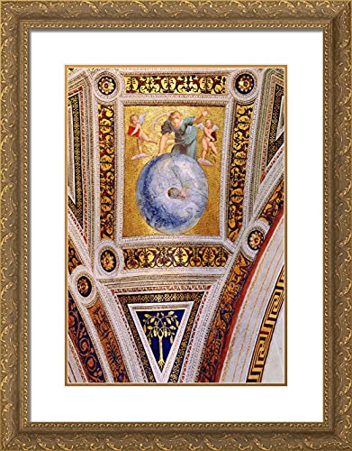 Gold Ornate Wood Frame with Double Matting