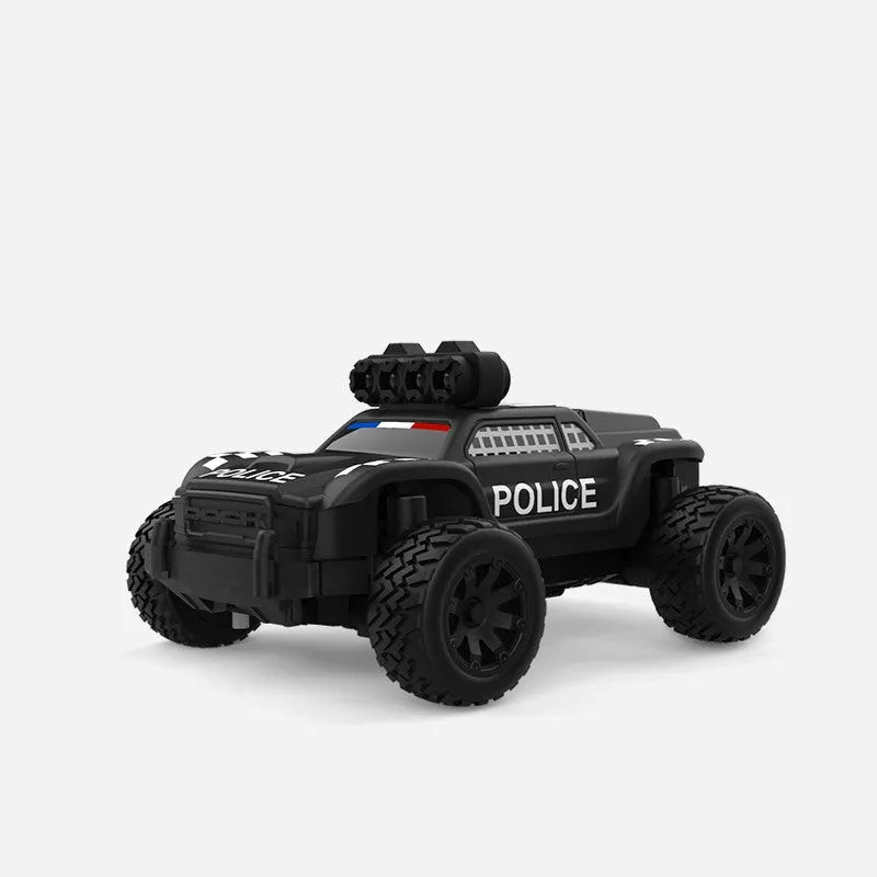 1:76 Scale Turbo Racing C82 2.4GHz RC Off-Road Truck - 4WD Remote Control Car with Proportional Steering, Ready-to-Run (RTR) - Perfect for Indoor Racing, Backyard Adventures & Police Car Role Play