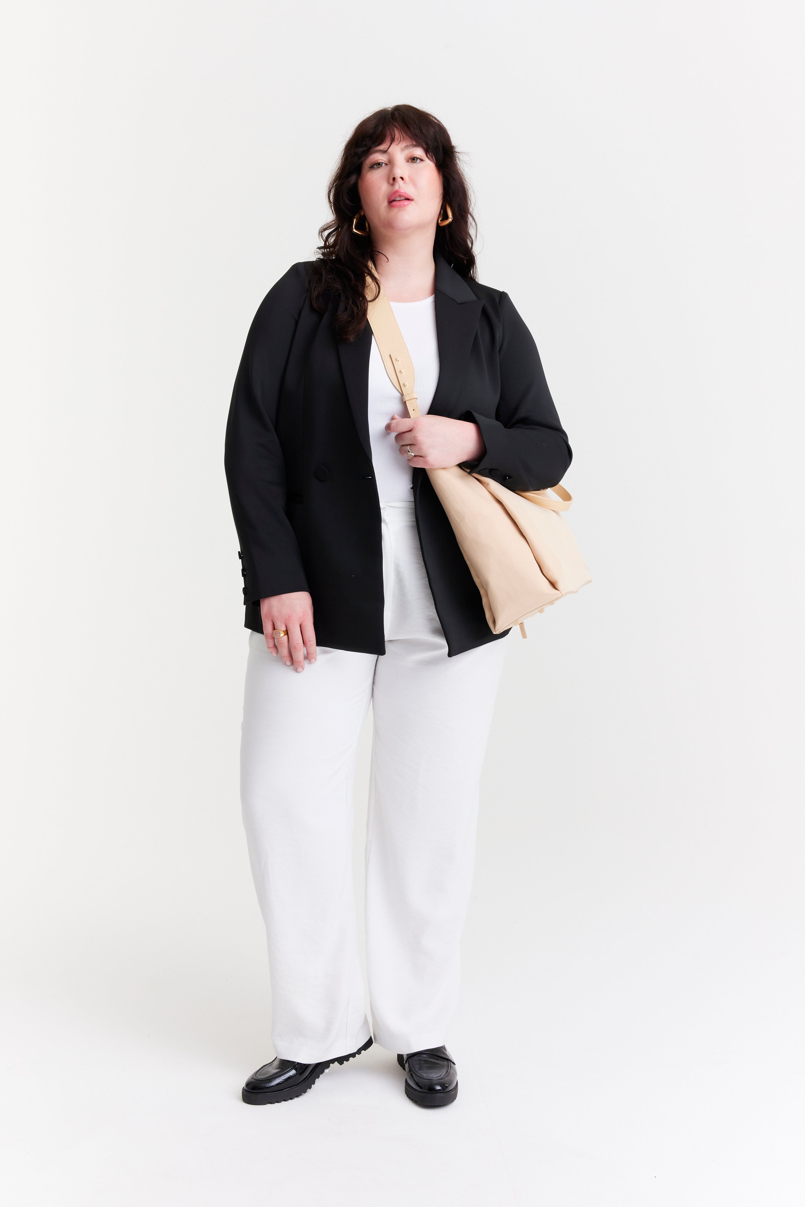 Stylish Beige Commuter Tote Bag for Women - Large Work Tote with Laptop Pocket - Perfect for Office, Travel & Everyday Use