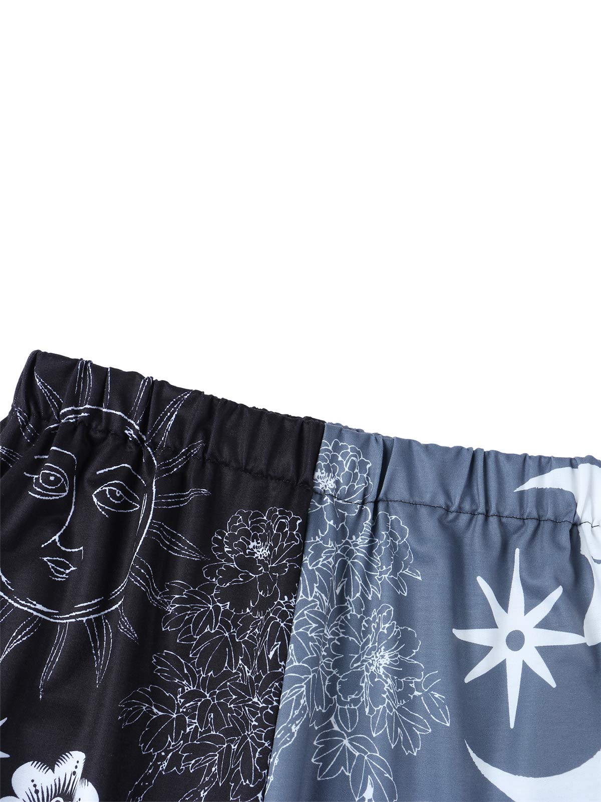 Women's Printed Baggy Sweatpants with Pockets - High Waist Joggers, Contrast Color Athletic Lounge Pants | Perfect for Yoga, Running, Gym Workouts & Casual Wear