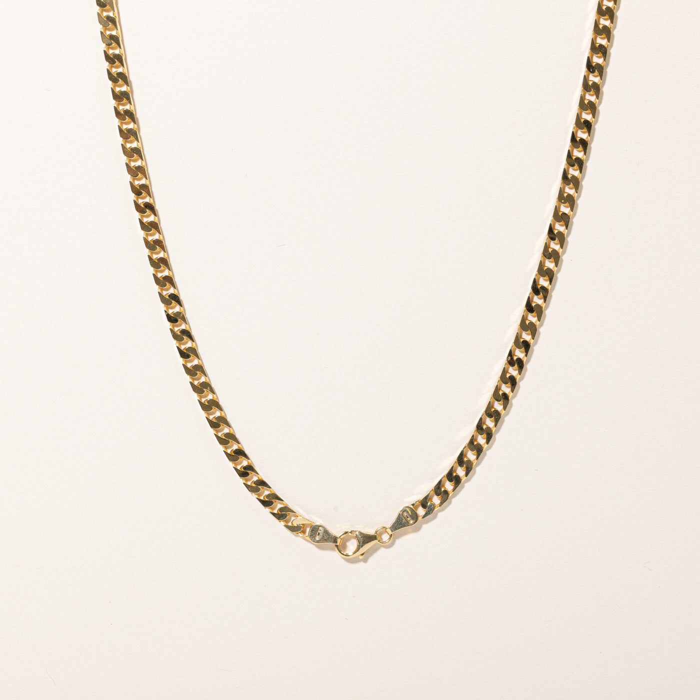 10K Yellow Gold Curb Link Chain Necklace 22 Inches - Elegant Jewelry for Women, Perfect for Everyday Wear, Parties & Special Occasions