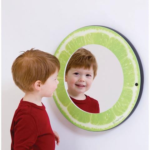 Stylish Citrus Round Wall Mirrors - Decorative Home Decor for Living Room, Bedroom & Bathroom - Perfect for Vanity, Entryway & Interior Design
