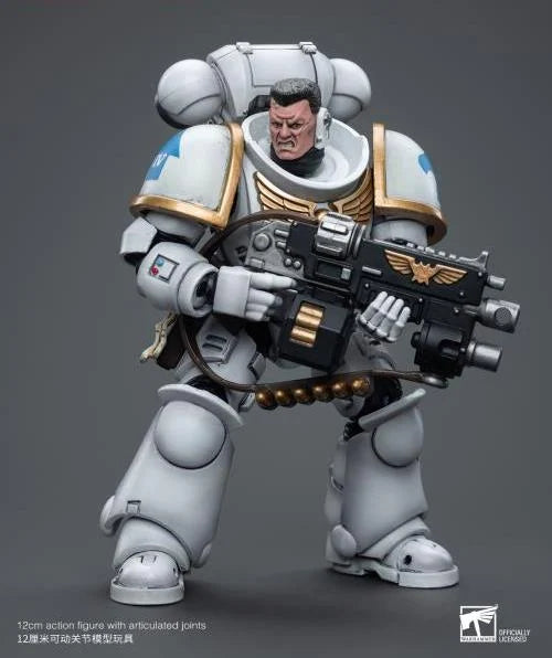 JOYTOY Warhammer 40k Space Marines White Consuls Intercessors Action Figure - Collectible Miniature for Tabletop Gaming, Display & Warhammer 40k Battles